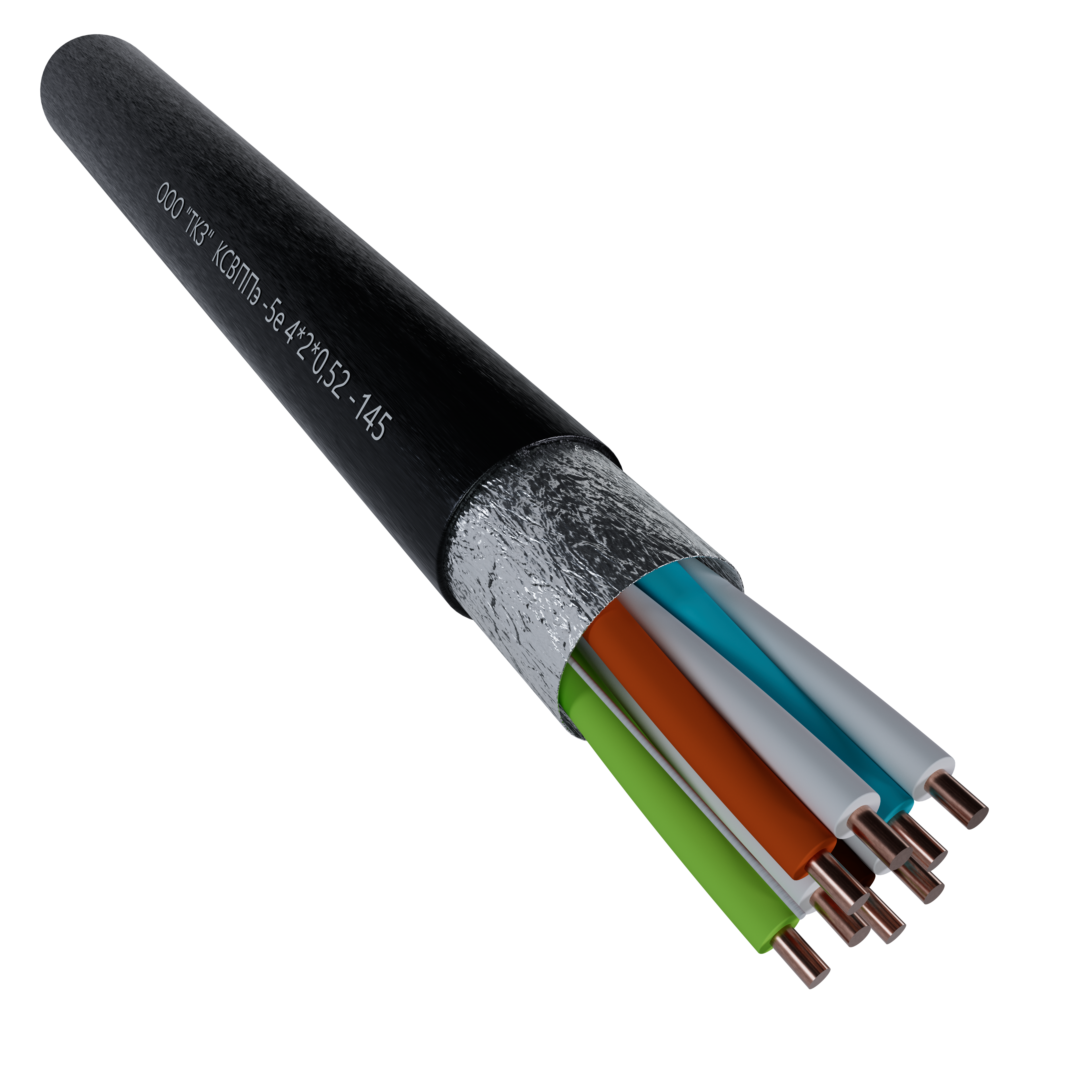 High-frequency twisted-pair LAN cable KSVPPE-5e (F/UTP PE)