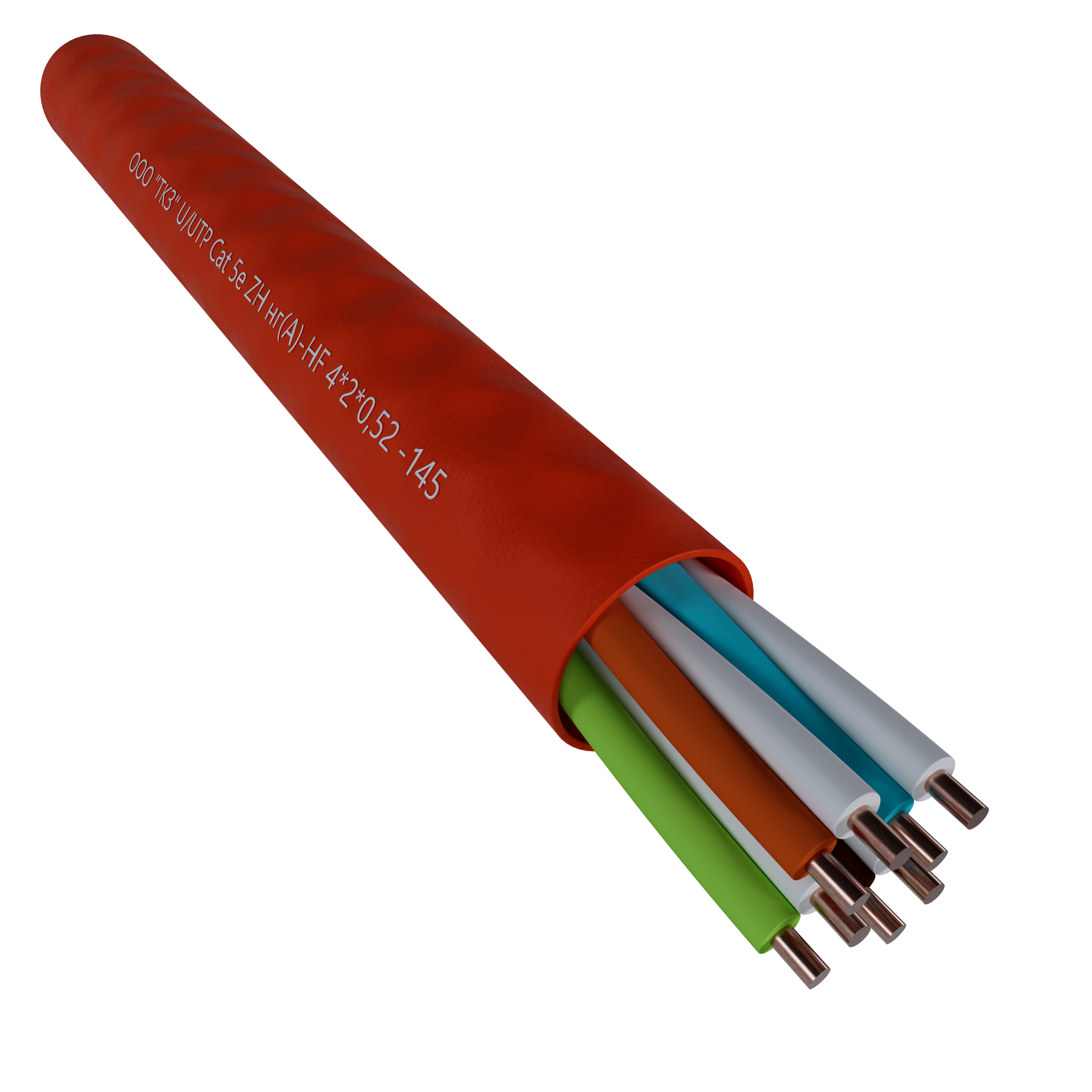 High-frequency twisted pair LAN cable U/UTP Cat 5e ZH ng(A)-HF