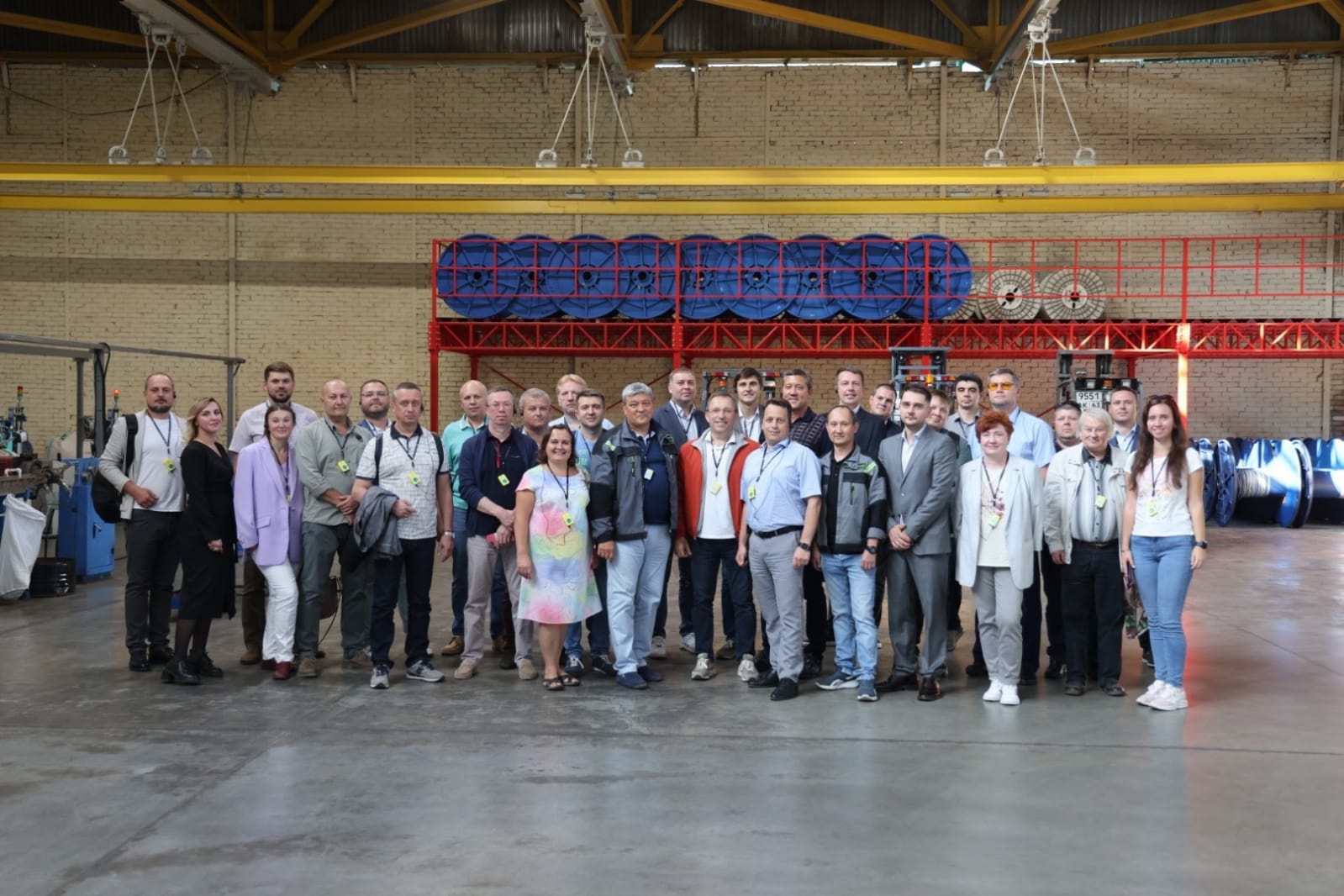 Members of the telecommunications section of the Electrokabel Association visited the production of NPO Farial